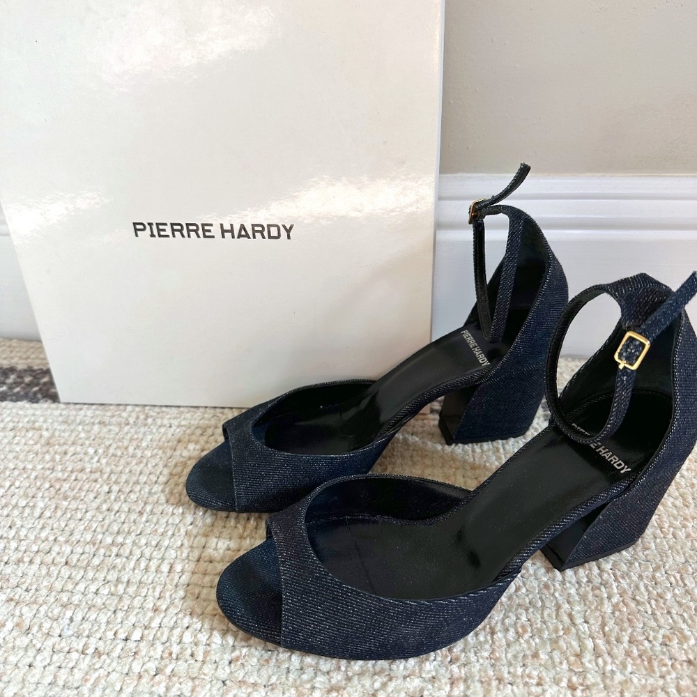 PIERRE HARDY Denim sandals 37